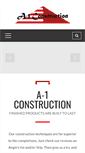 Mobile Screenshot of a-1construction.com